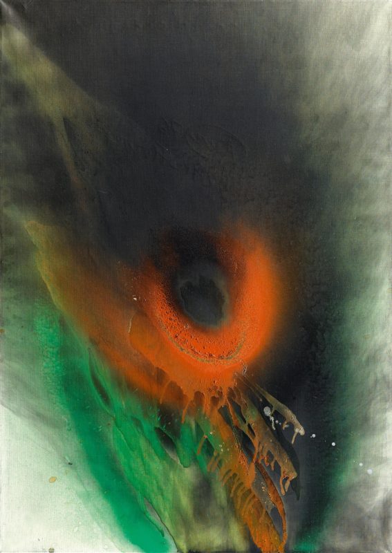 Otto Piene Feuergouache Otto Piene