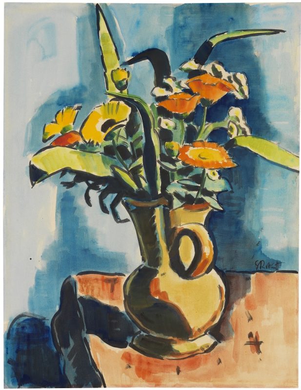 Schmidt-Rottluff_Sommerblumen_800x1000 Karl Schmidt-Rottluff Aquarell